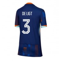 Niederlande Matthijs de Ligt #3 Fußballbekleidung Auswärtstrikot Damen EM 2024 Kurzarm